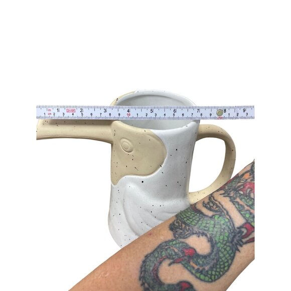 OpalHouse Toucan Bird Stoneware white tan pictcher SKU 9663 - Picture 8 of 11